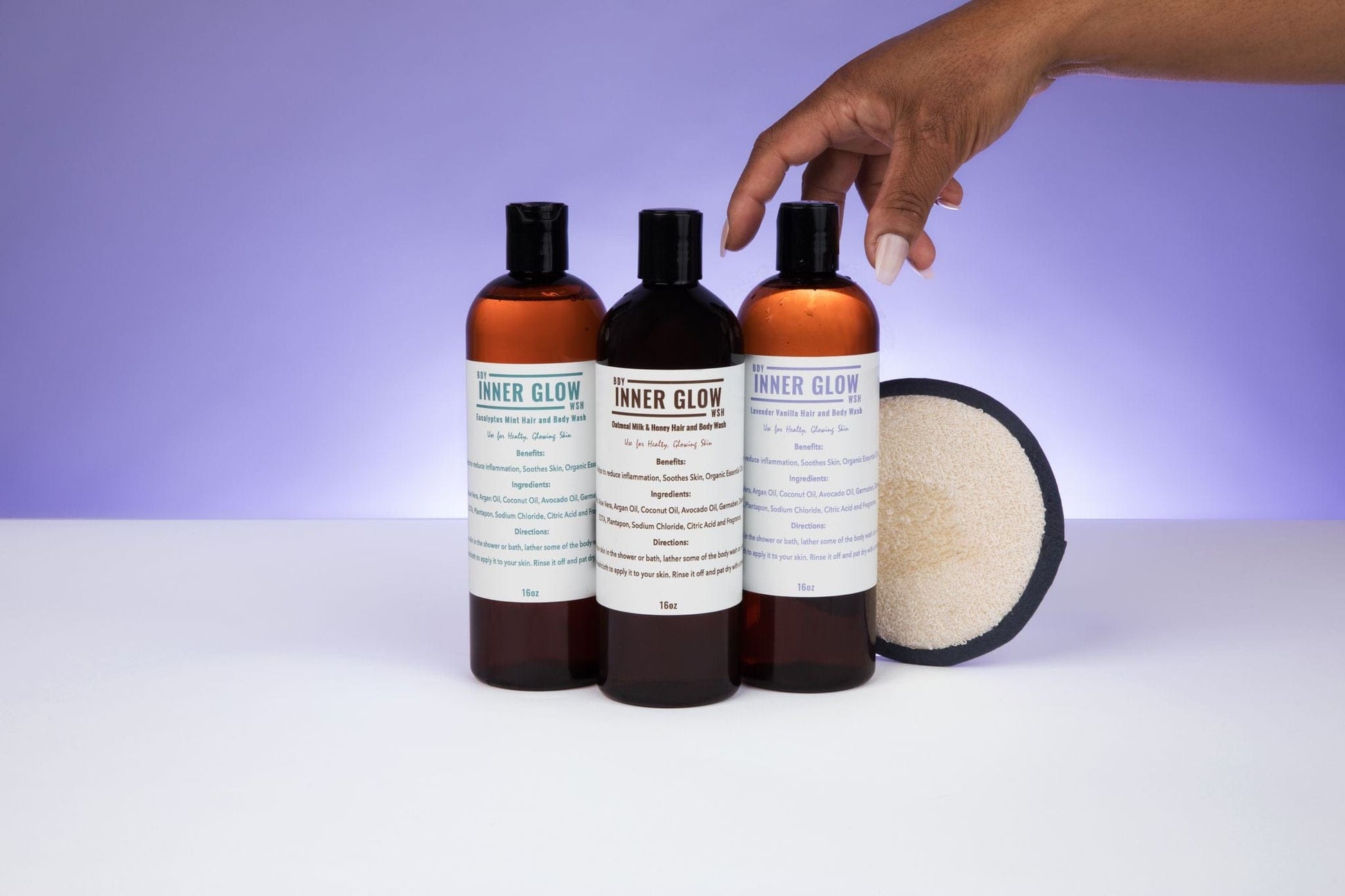 NEW* Inner Glow Life Lavender Vanilla Body Wash- 16oz.