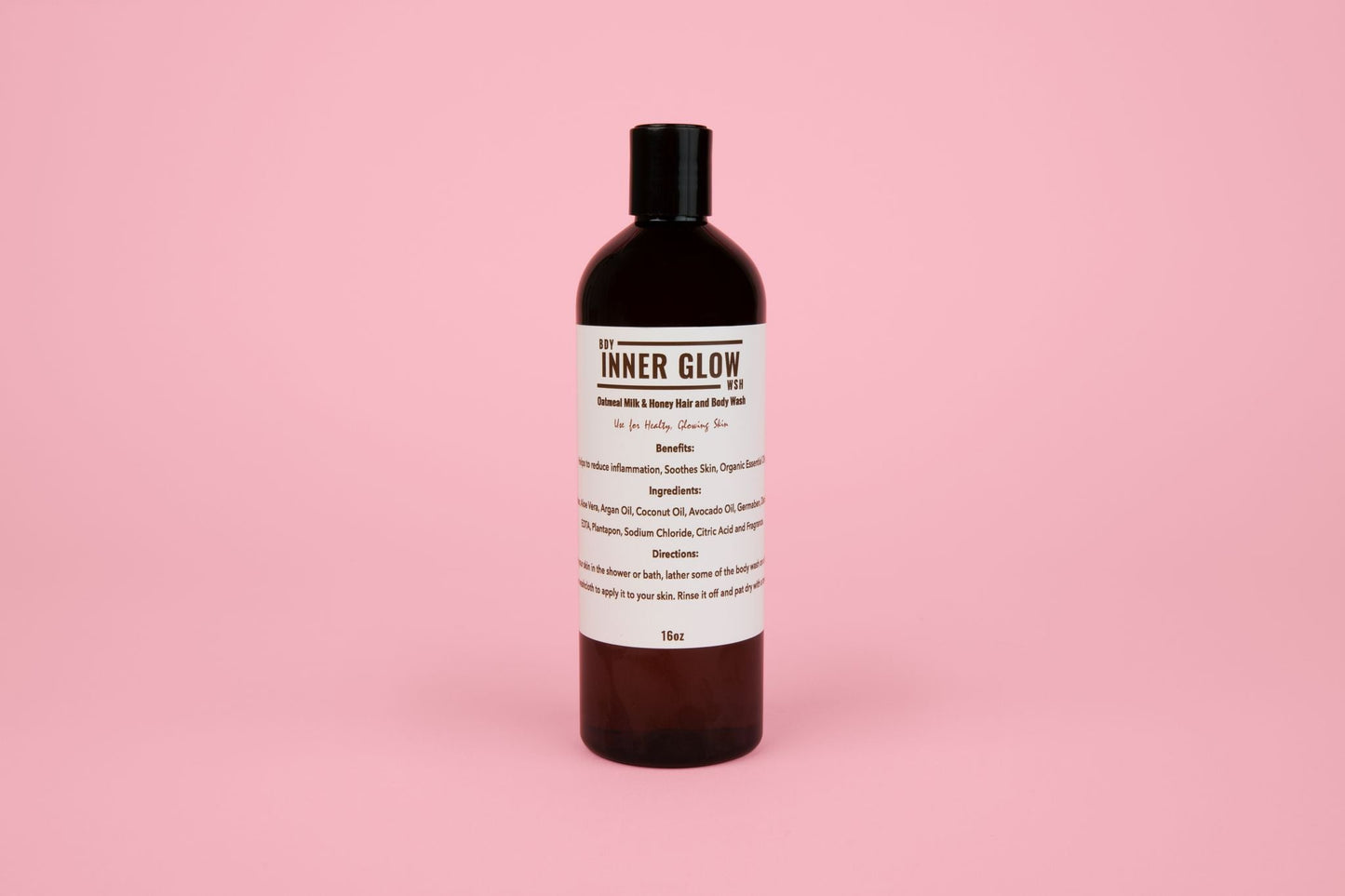 NEW* Inner Glow Life Oatmeal, Milk + Honey Body Wash- 16oz.