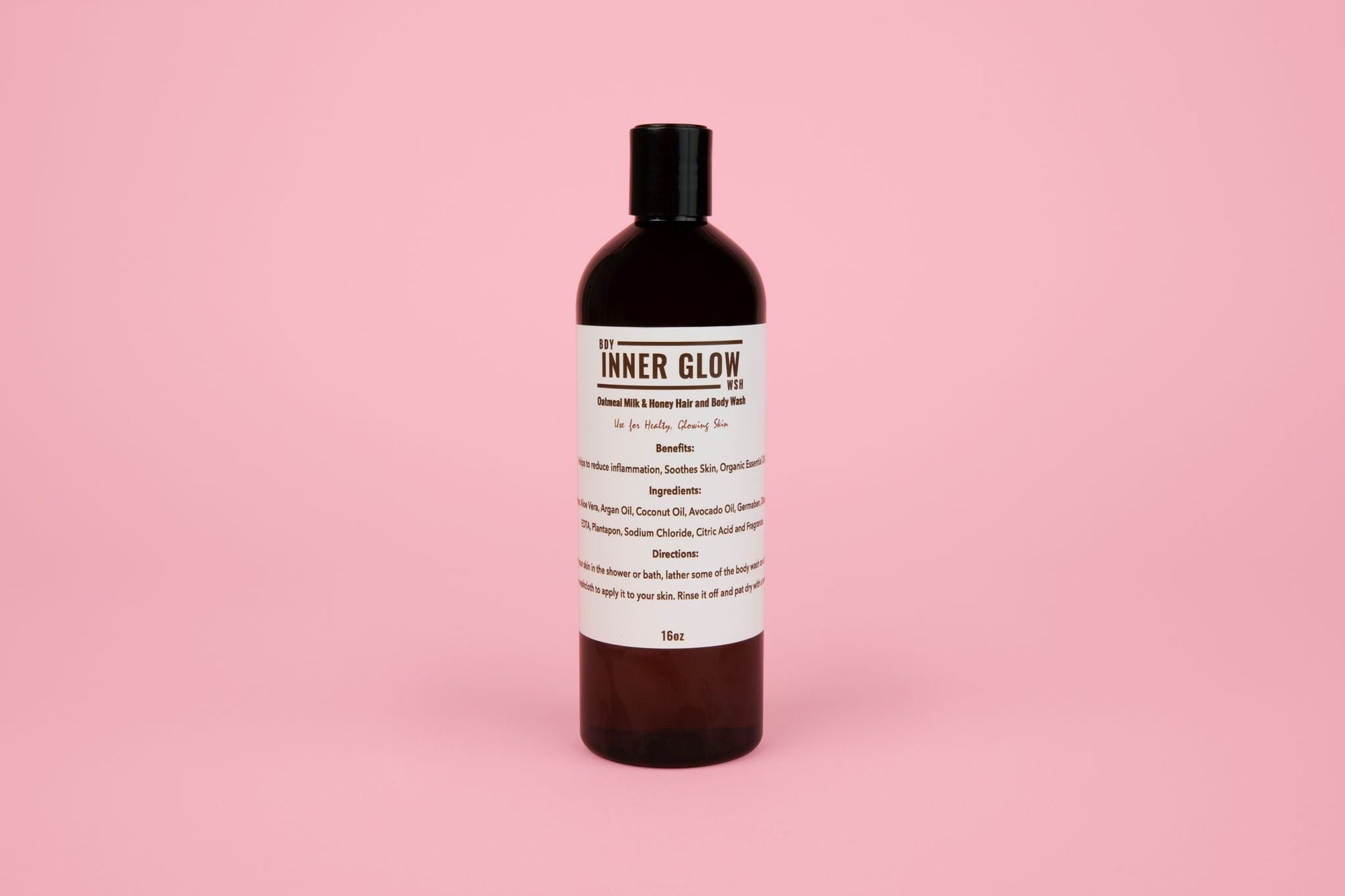 NEW* Inner Glow Life Oatmeal, Milk + Honey Body Wash- 16oz.