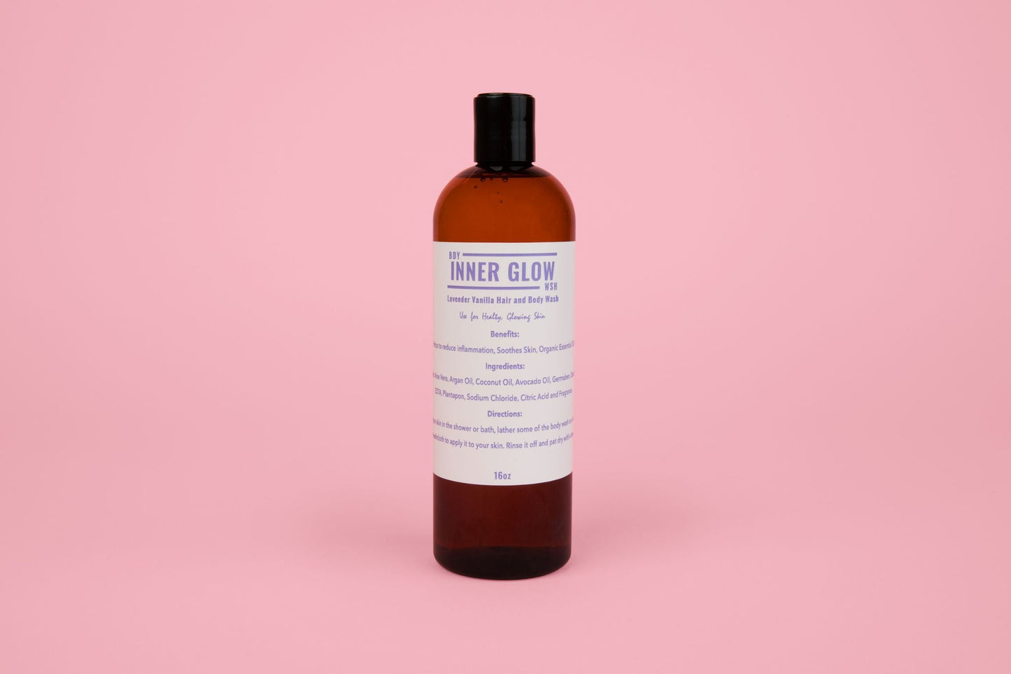 NEW* Inner Glow Life Lavender Vanilla Body Wash- 16oz.