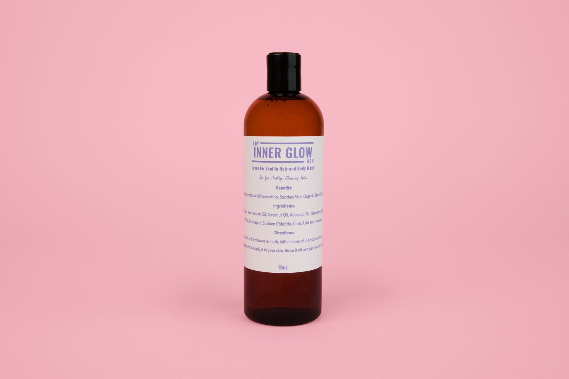 NEW* Inner Glow Life Lavender Vanilla Body Wash- 16oz.