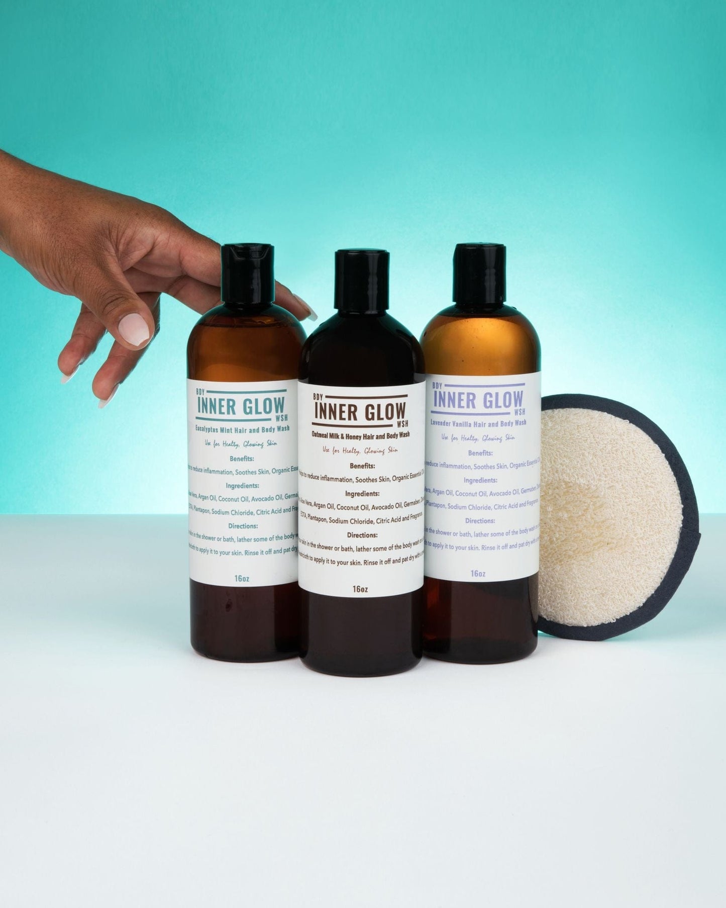 NEW* Inner Glow Life Eucalyptus Mint Body Wash- 16oz.