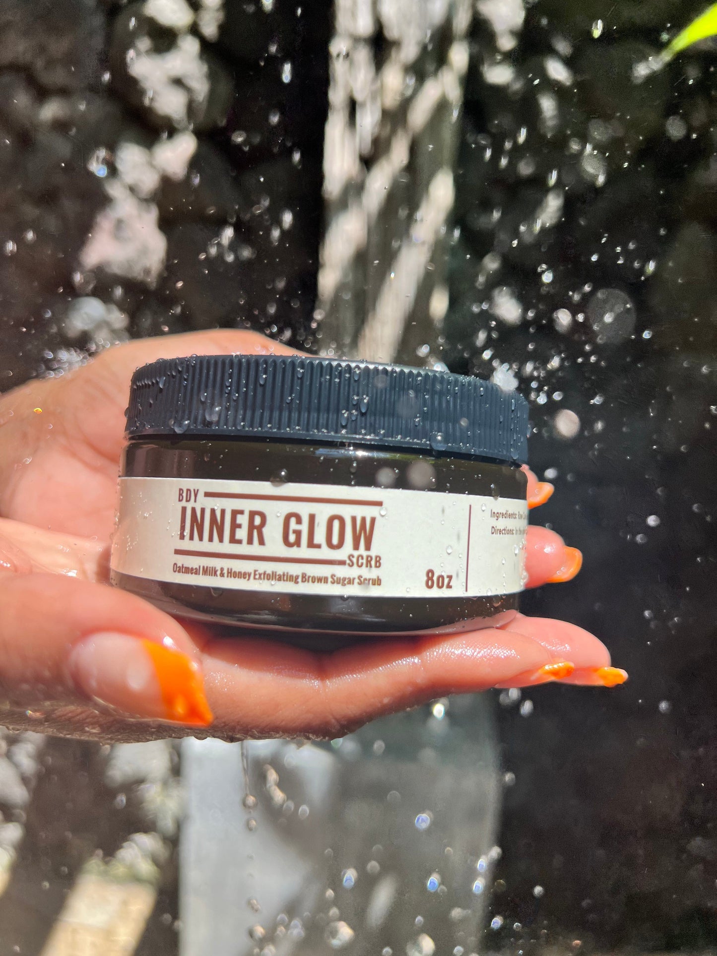Inner Glow Life Oatmeal, Milk + Honey Exfoliating Brown Sugar Scrub- 8oz.