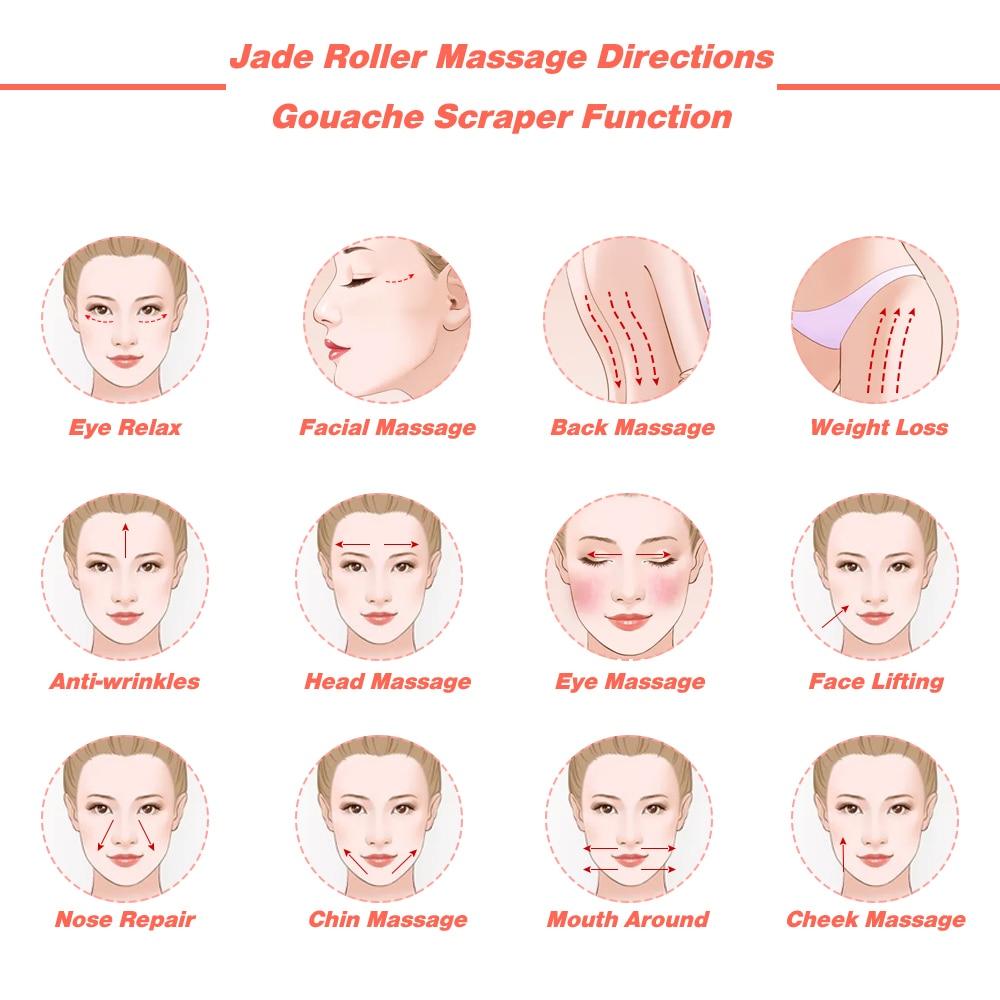 Inner Glow Therapeautic Face Massage Jade Roller OR Rose Quartz Natural Stone Crystal Slimmer - Inner Glow Life