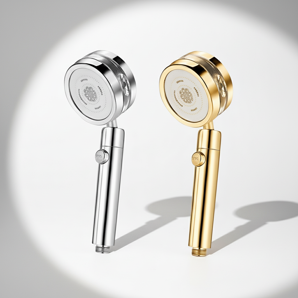 Filtered + Pressurized 360° Rotating Detachable Jett Shower Head