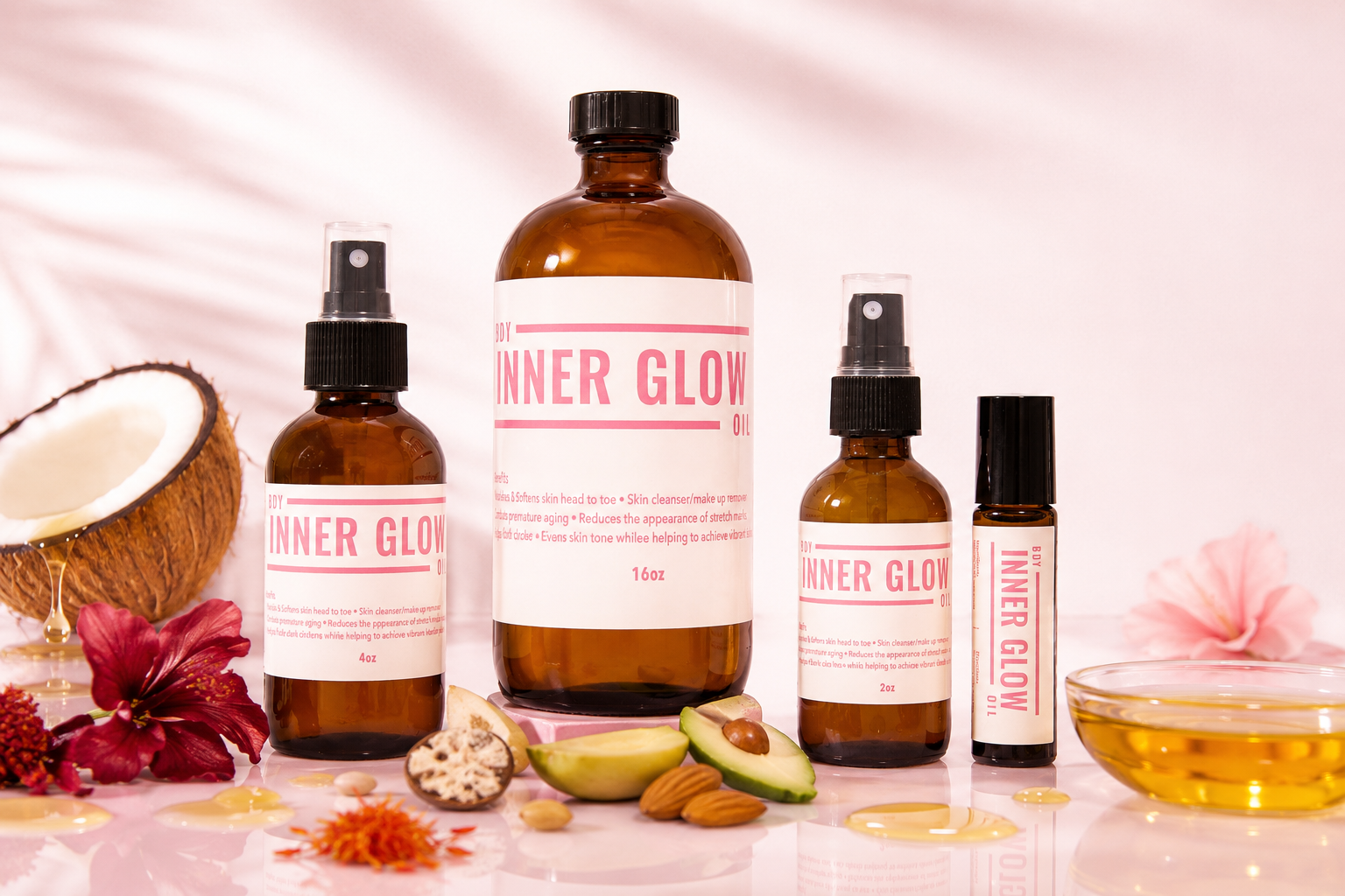 Signature BDY Oil Family Pack | 4pc Organic Body Oil Set