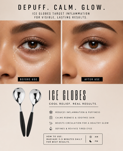 IGL Luxe Gold Cryo Face Globes - 2PCS