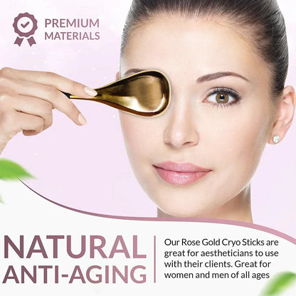 IGL Luxe Gold Cryo Face Roller Sticks - 2PCS