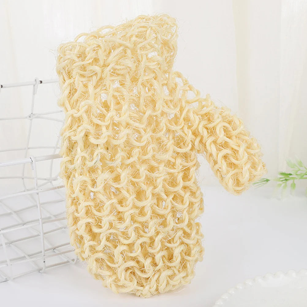 Natural Sisal Exfoliating Eco Friendly Bath Glove For Smooth Glowing Skin 1pc