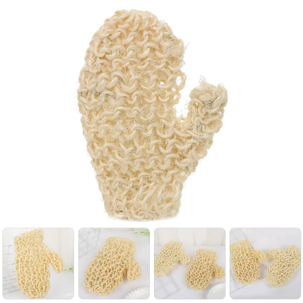 Natural Sisal Exfoliating Eco Friendly Bath Glove For Smooth Glowing Skin 1pc
