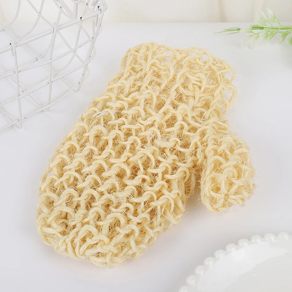 Natural Sisal Exfoliating Eco Friendly Bath Glove For Smooth Glowing Skin 1pc