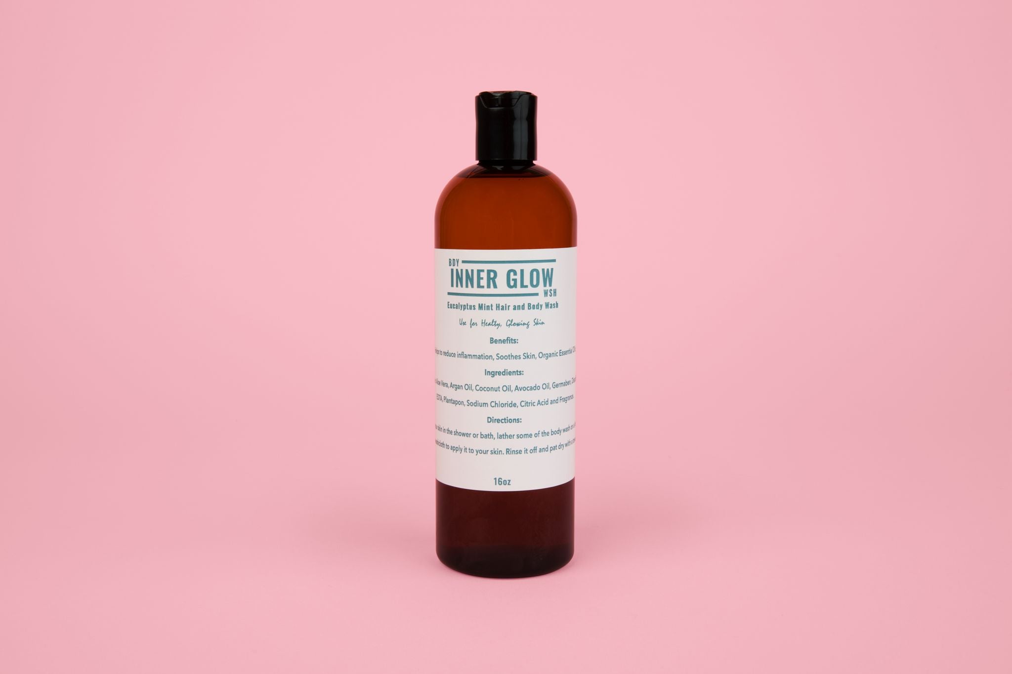 NEW* Inner Glow Life Eucalyptus Mint Body Wash- 16oz.