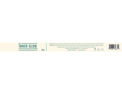 Inner Glow Life Eucalyptus Mint Exfoliating Brown Sugar Scrub- 8oz.
