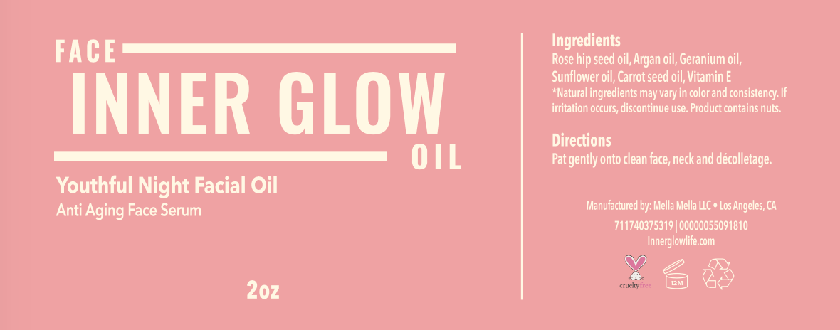 Inner Glow Life Youthful Night Anti-Aging Facial Oil- 2oz.