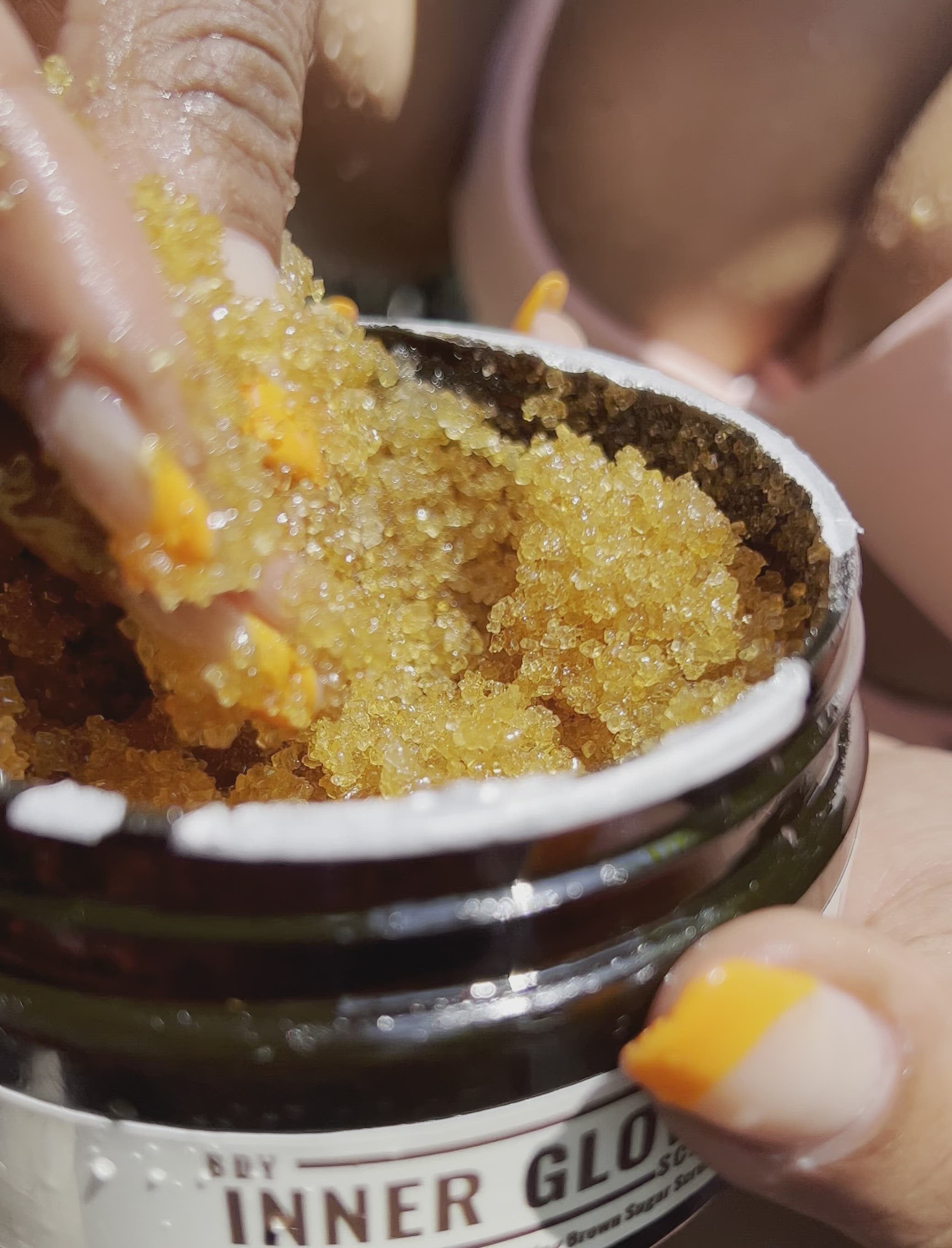 Inner Glow Life Oatmeal, Milk + Honey Exfoliating Brown Sugar Scrub- 8oz